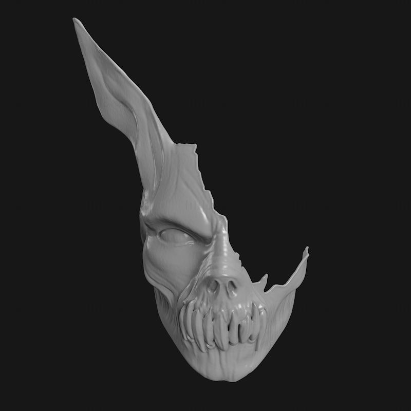 Modello di stampa 3D della maschera del marito cadavere