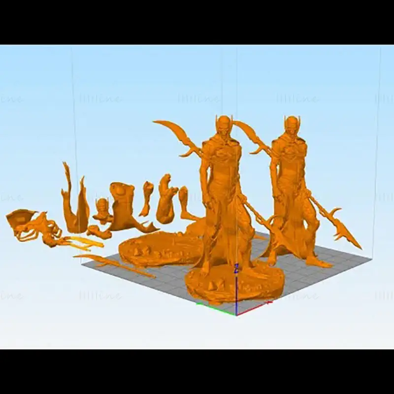Corvus Glaive 3D 打印模型 STL