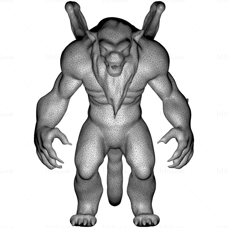 Kozmikus Vérfarkas Guardian 3D nyomtatási modell