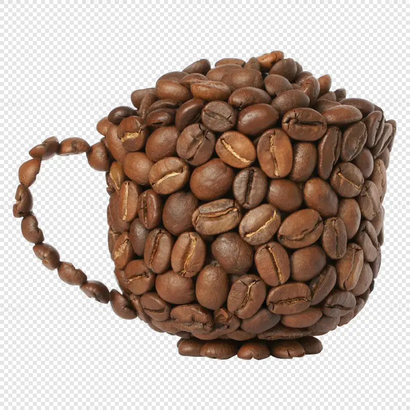 Creative Coffee beans cup shape PNG