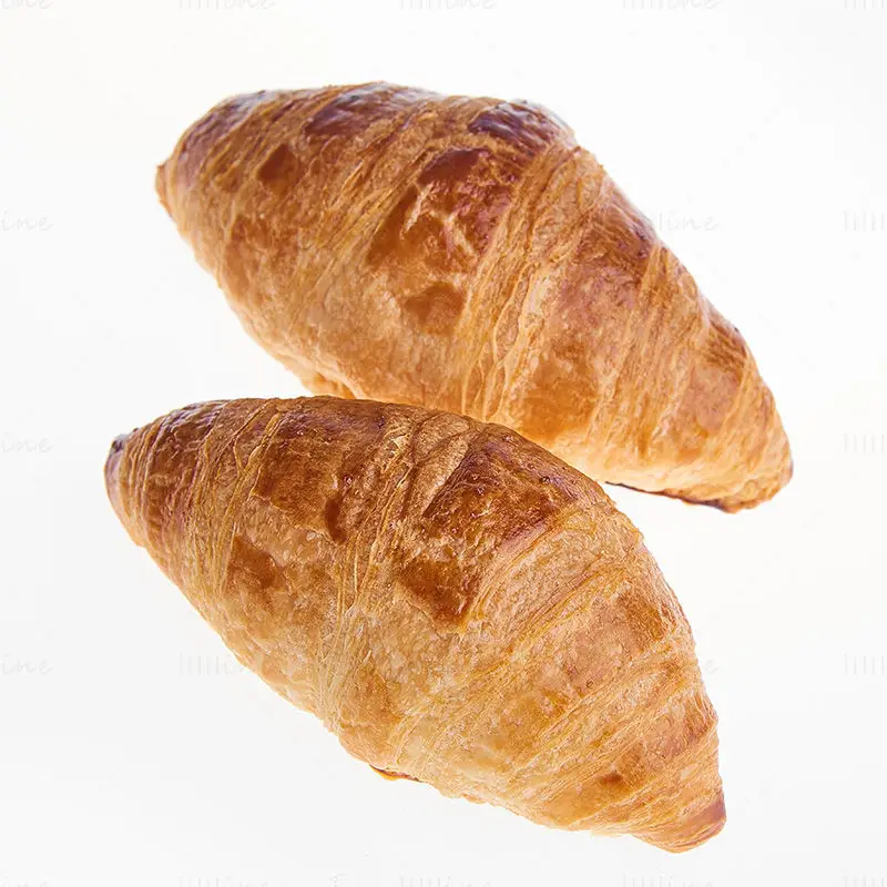 Croissant afbeelding witte achtergrond