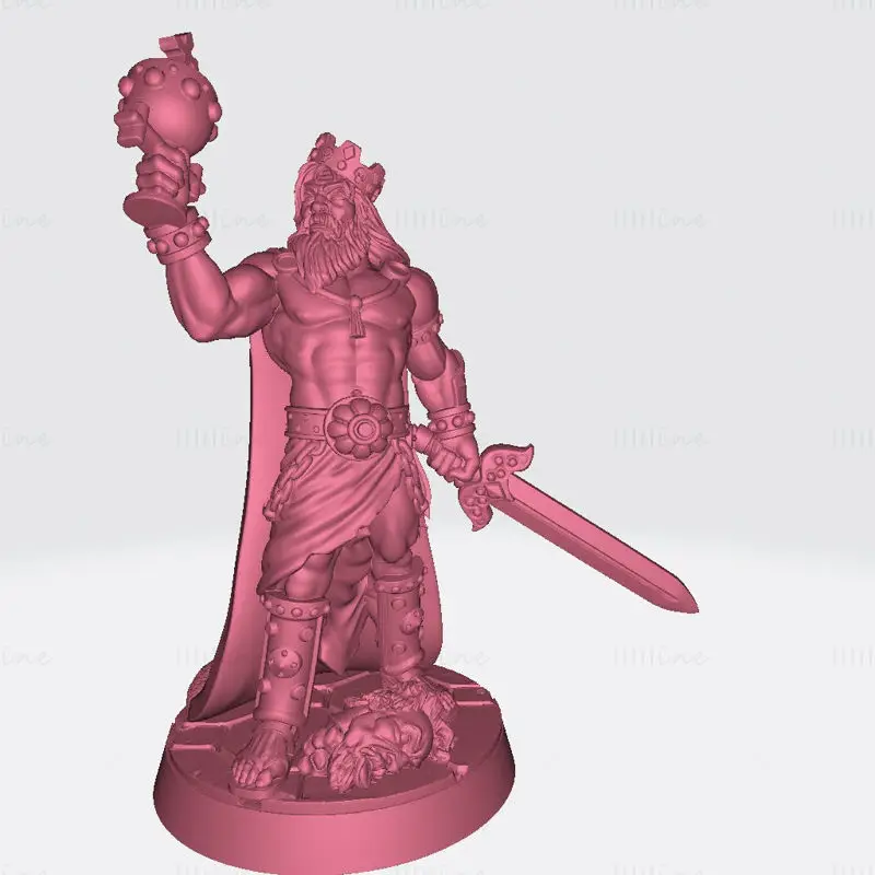 Cron - 王冠窃贼微型 3D 打印模型 STL