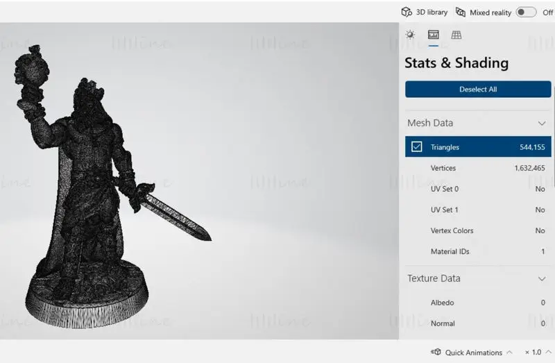 كرون - The Crown Stealer Miniatures 3D Print Model STL