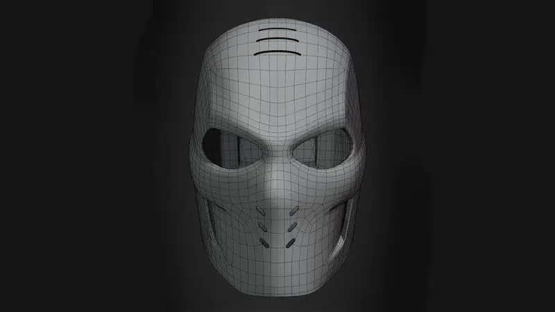 Crossbones Helmet 3D Print Model