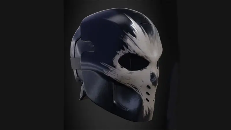 Crossbones Helmet 3D Print Model