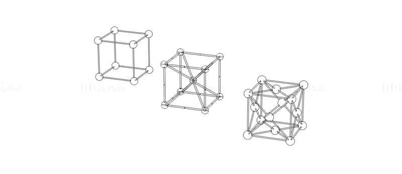 Cubic System Lattices 3D nyomtatási modell STL