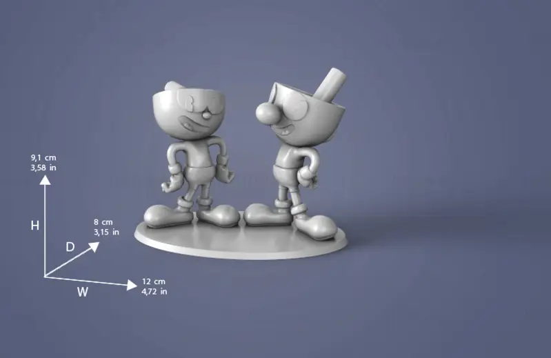 Cuphead 3D Print Model STL