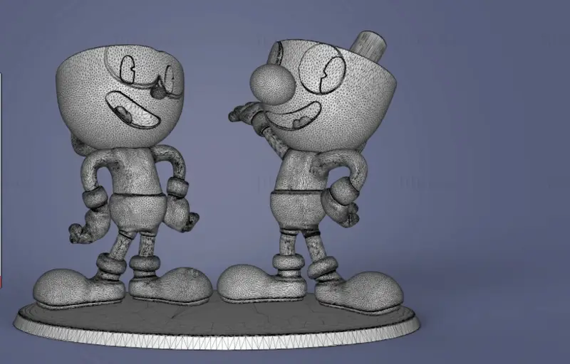 نموذج طباعة ثلاثية الأبعاد لـ Cuphead STL