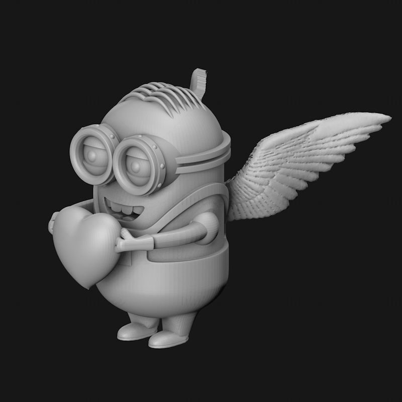 Modello di stampa 3d del servitore di Cupido
