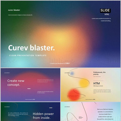 Curve Blaster PowerPoint Template
