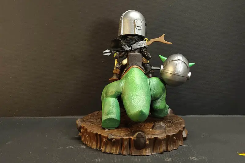 Cute Mandalorian Cartoon Figuries 3D Print Model fișier STL