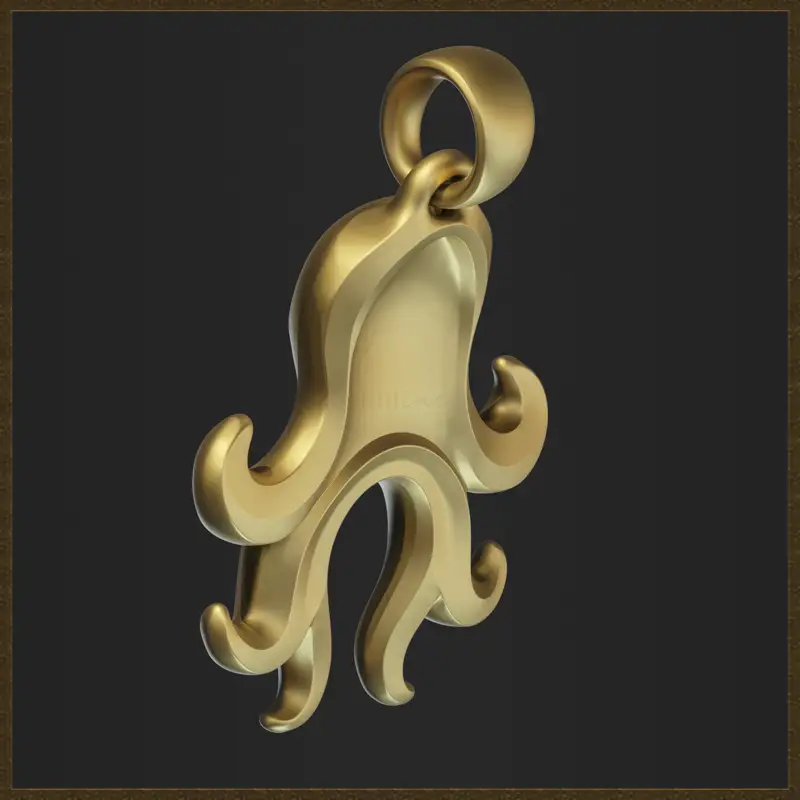 Design fofo de pingente de polvo, modelo de impressão 3D