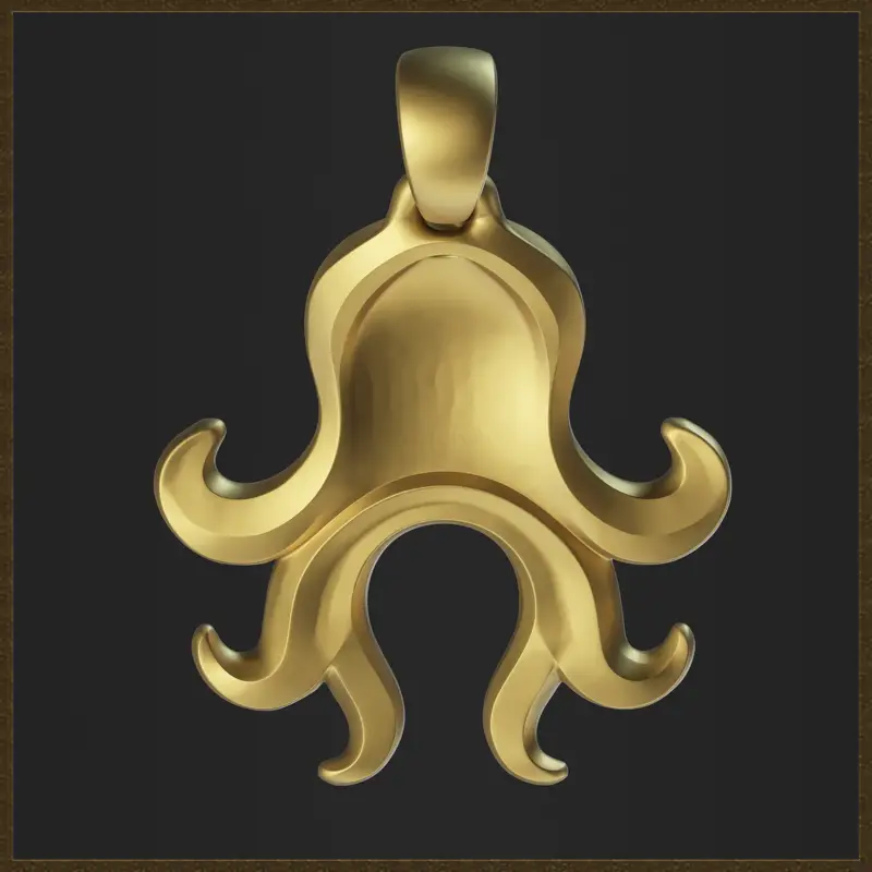 Design fofo de pingente de polvo, modelo de impressão 3D
