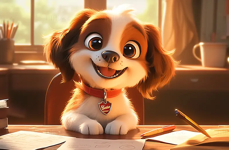 Cute Puppy Illustration