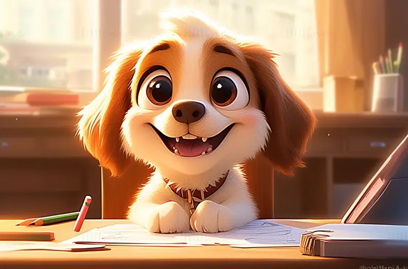 Cute Puppy Illustration