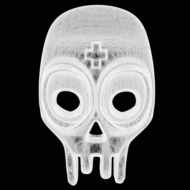 Simpatico accessorio a forma di teschio, modello di stampa 3D