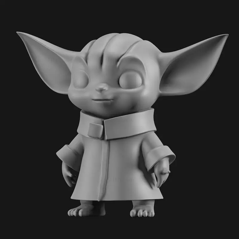 Lindo modelo de impresión 3D de Yoda