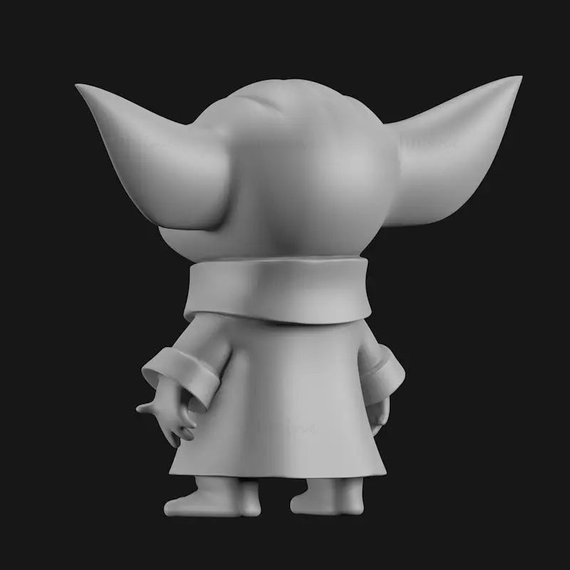 Lindo modelo de impresión 3D de Yoda