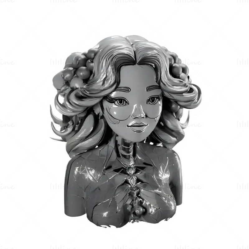 Zbirka modelov Cyber-Elegance Bust 3D Print