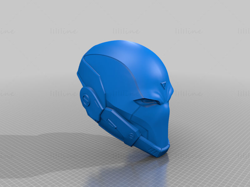 Cască purtabilă Cyber Red Hood V2 Model 3D gata de imprimare STL OBJ FBX