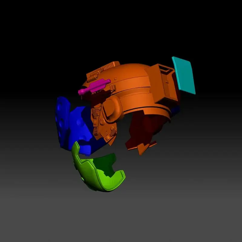 Archivos STL del modelo de impresión 3D del casco del doctor de Cyberpunk 2077