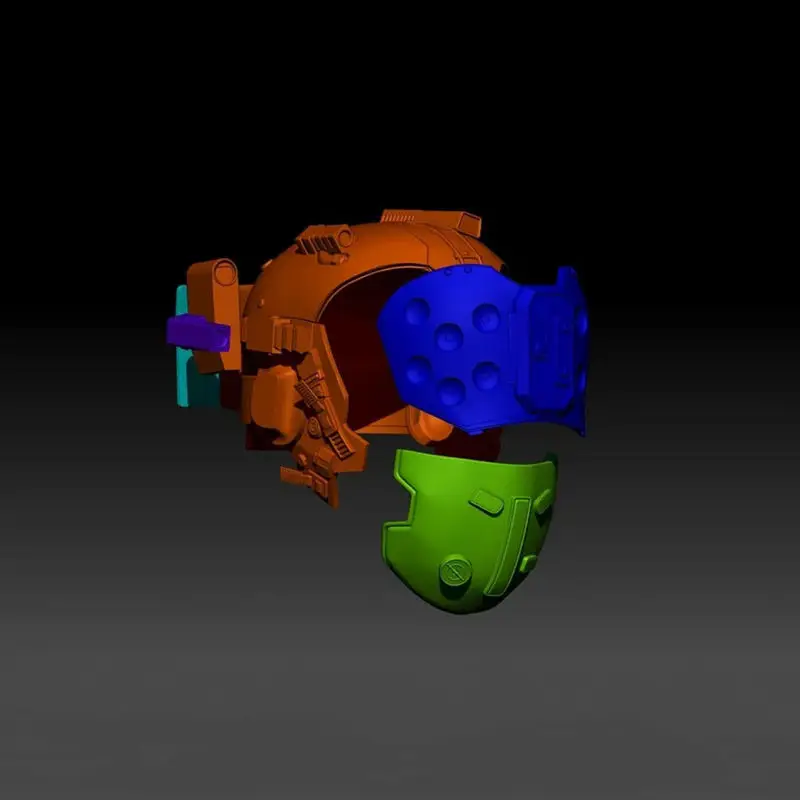 Archivos STL del modelo de impresión 3D del casco del doctor de Cyberpunk 2077