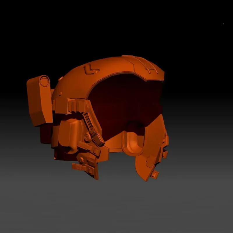 Archivos STL del modelo de impresión 3D del casco de guerrero de Cyberpunk 2077