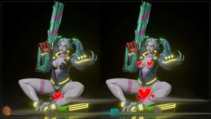Cyberpunk Edgerunners Rebecca 3D Print Model STL soubory