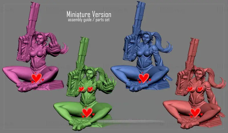 Cyberpunk Edgerunners Rebecca 3D Print Model STL soubory