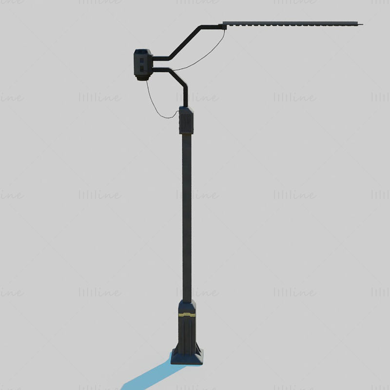 Lámpara de calle Cyberpunk modelo 3d
