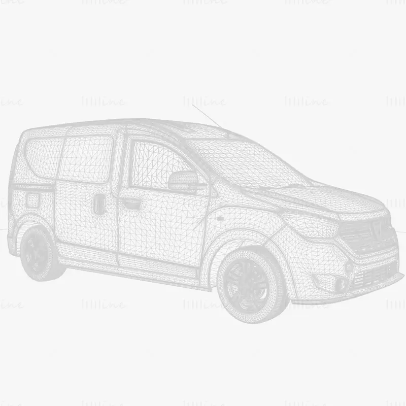 Dacia Dokker SD 2020 Car 3D Model