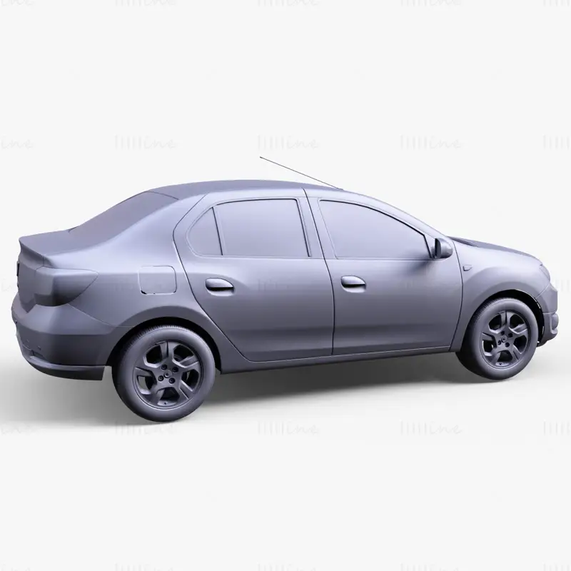 Dacia Logan 2015 Car 3D model