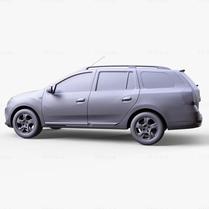 Dacia Logan MCV 2019 Car 3D Model