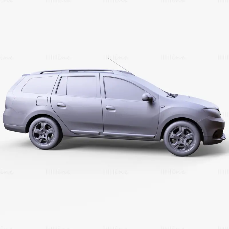 Dacia Logan MCV 2019 Car 3D Model