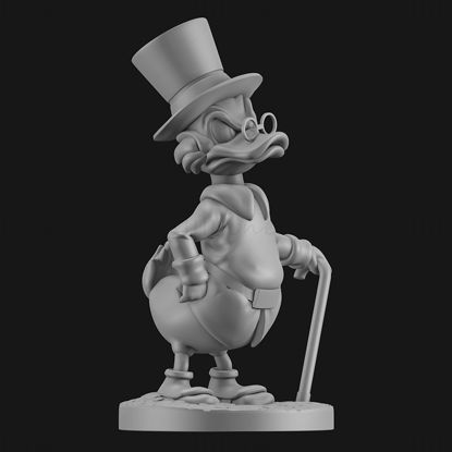 Dagobert Duck 3D nyomtatási modell