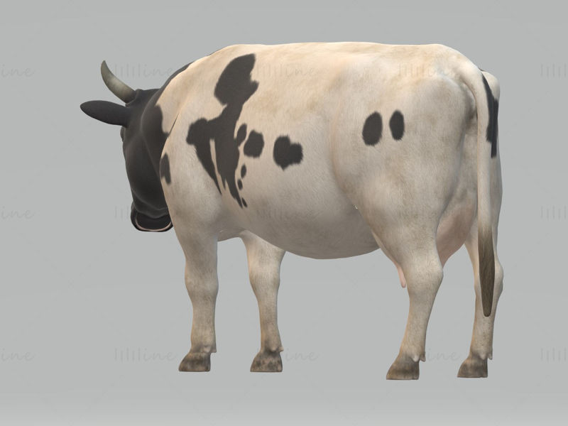Süt İneği 3D Modeli Yazdırmaya Hazır