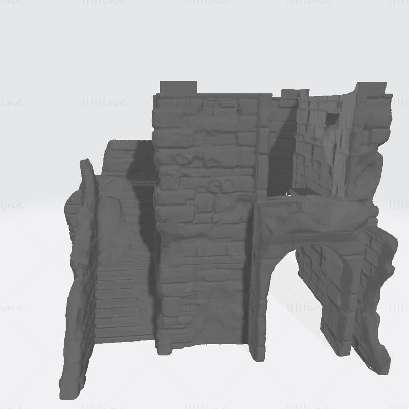 Beschadigd Outpost Scatter 3D-printmodel