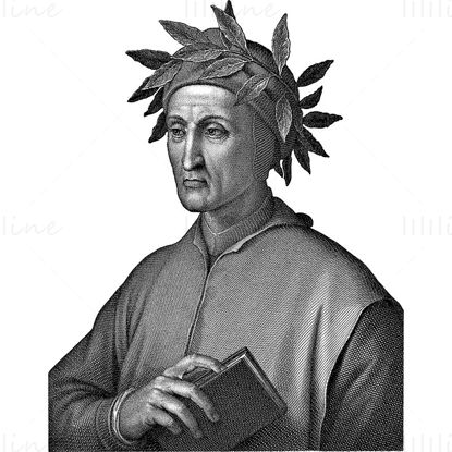 Dante Alighieri portrait png