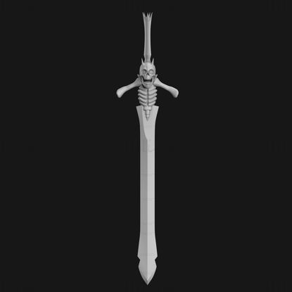 Dantesův meč rebelský 3D tisk modelu STL