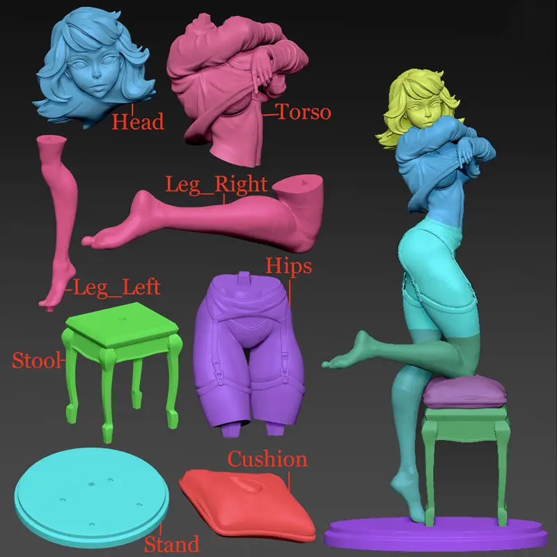 Daphne Blake Figures 3D Printing Model STL