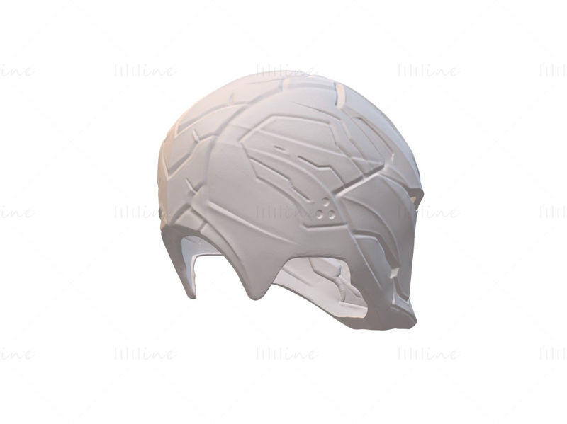 Dark Armor Iroman Helmet 3D Model Ready to Print STL OJB FBX