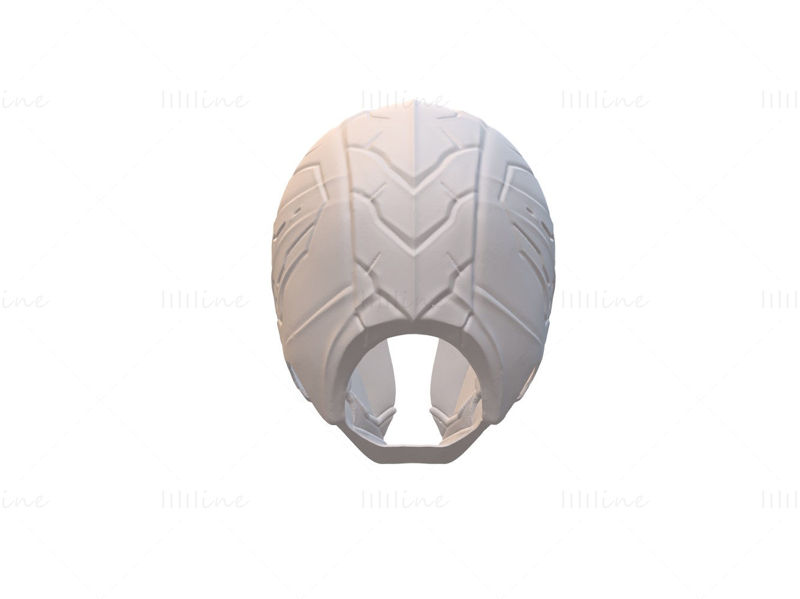 Dark Armor Iroman Helmet 3D Model Ready to Print STL OJB FBX