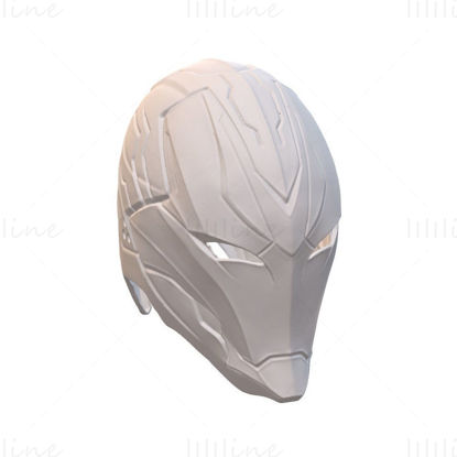 Dark Armor Iroman Helmet 3D-modell Klar til utskrift STL OJB FBX