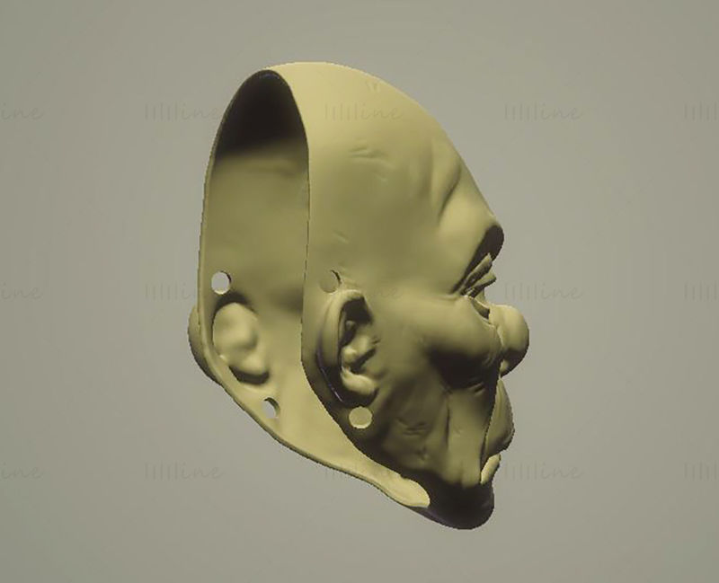 Dark Knight Clown Mask 3D Printing Model STL
