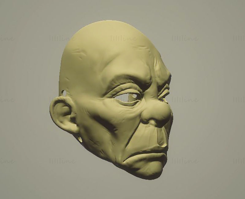 Dark Knight Clown Mask 3D Printing Model STL