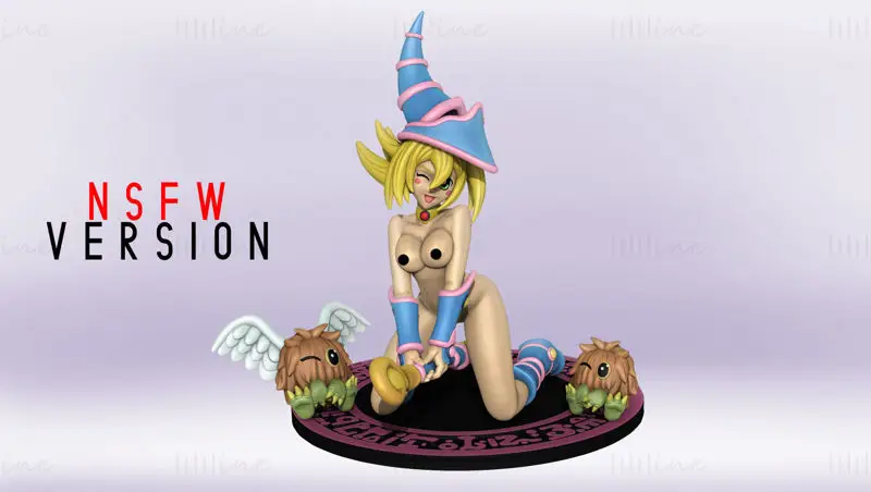 Dark Magician Girl 3D Print Model STL