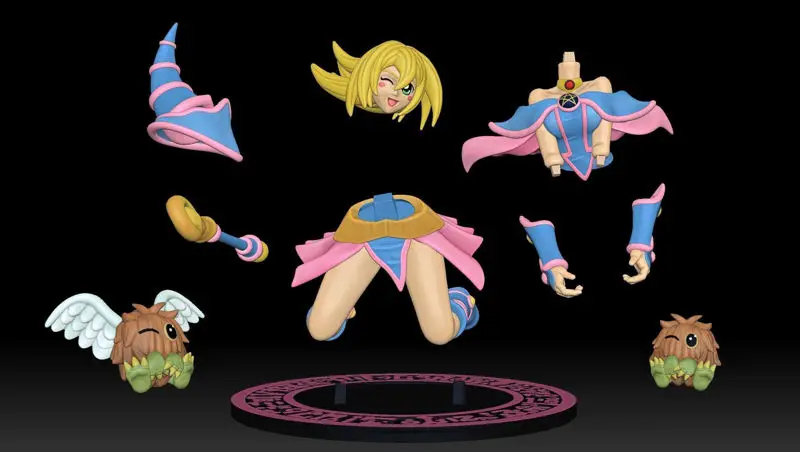 Dark Magician Girl 3D Print Model STL