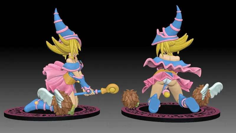 Dark Magician Girl 3D Print Model STL