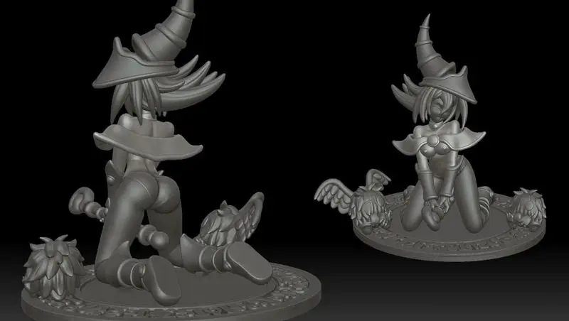 Dark Magician Girl 3D Print Model STL