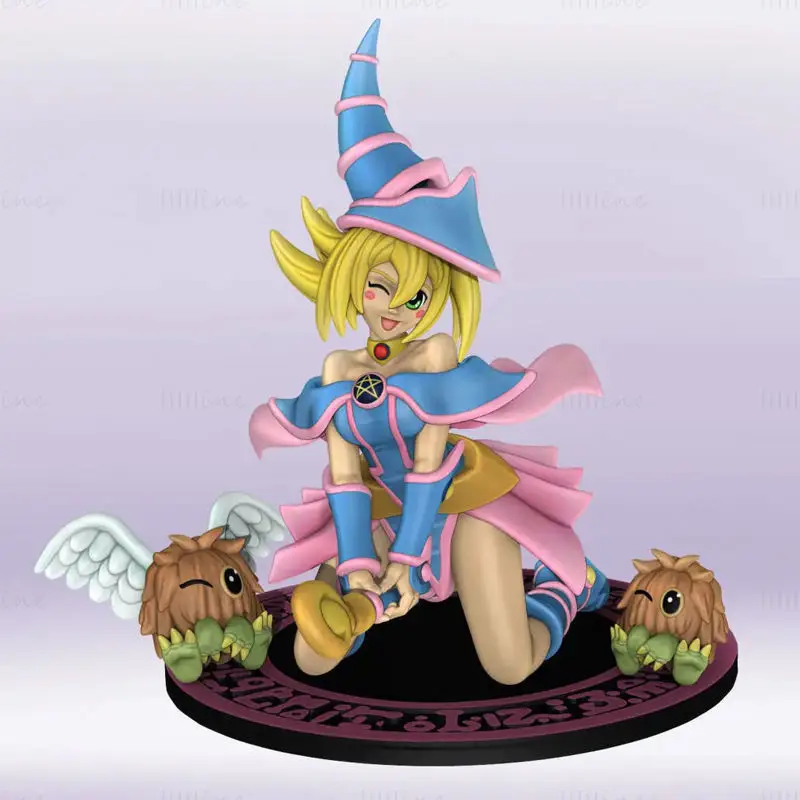 Dark Magician Girl 3D Print Model STL